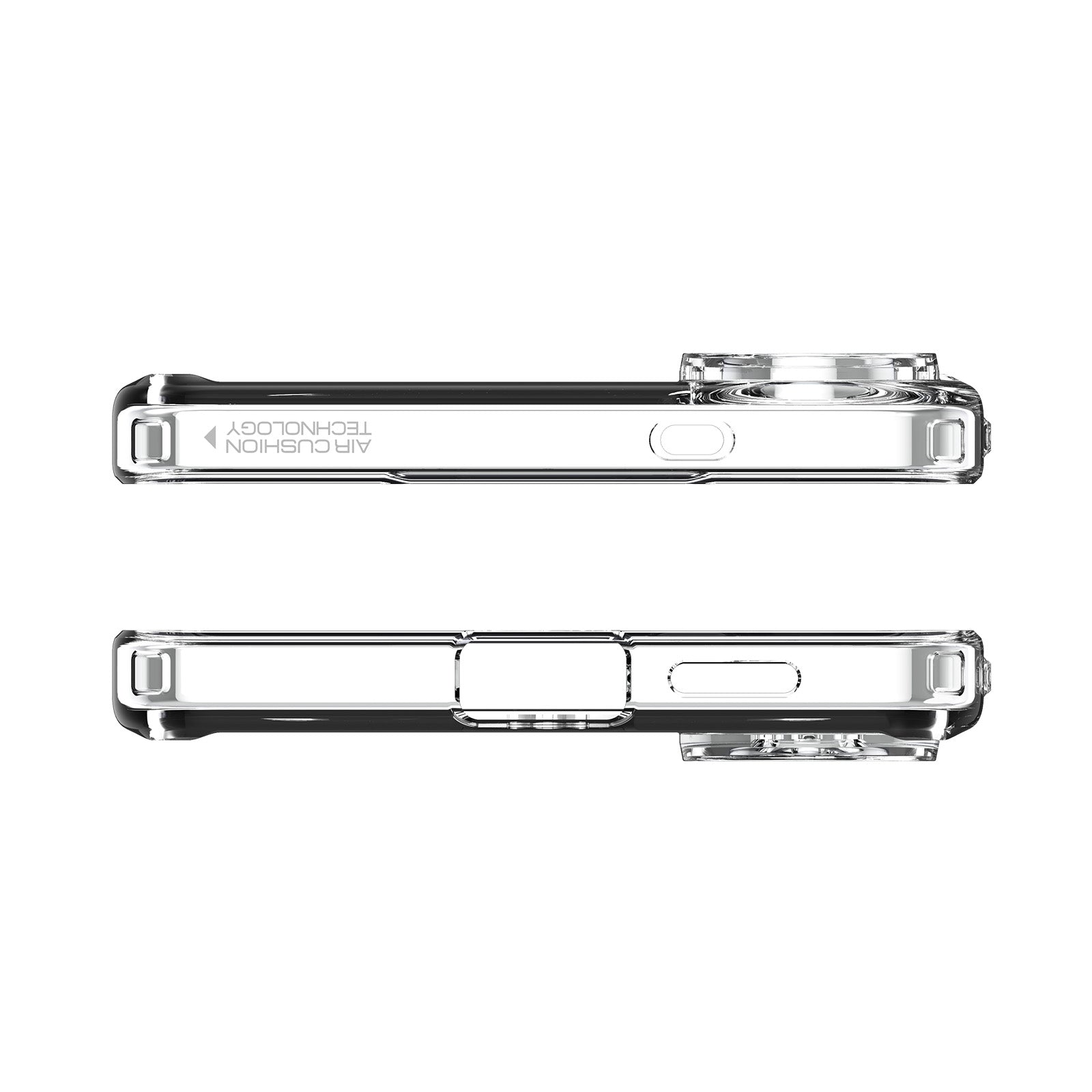 Handyhülle für Galaxy S25 Edge, Spigen Ultra Hybrid Mag mit MagSafe, Transparent-Weiß
