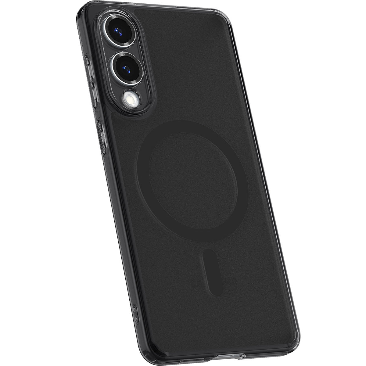 Handyhülle für Galaxy S25 Edge, Spigen Ultra Hybrid Mag mit MagSafe, Durchscheinend-Schwarz
