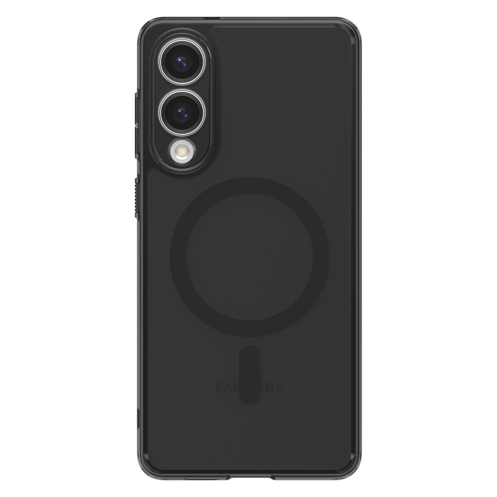 Handyhülle für Galaxy S25 Edge, Spigen Ultra Hybrid Mag mit MagSafe, Durchscheinend-Schwarz