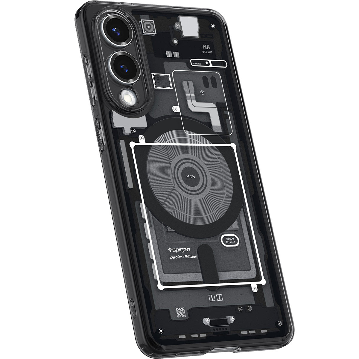 Handyhülle für Galaxy S25 Edge, Spigen Ultra Hybrid Mag mit MagSafe, Rauchfarben-Grau (Zero One)