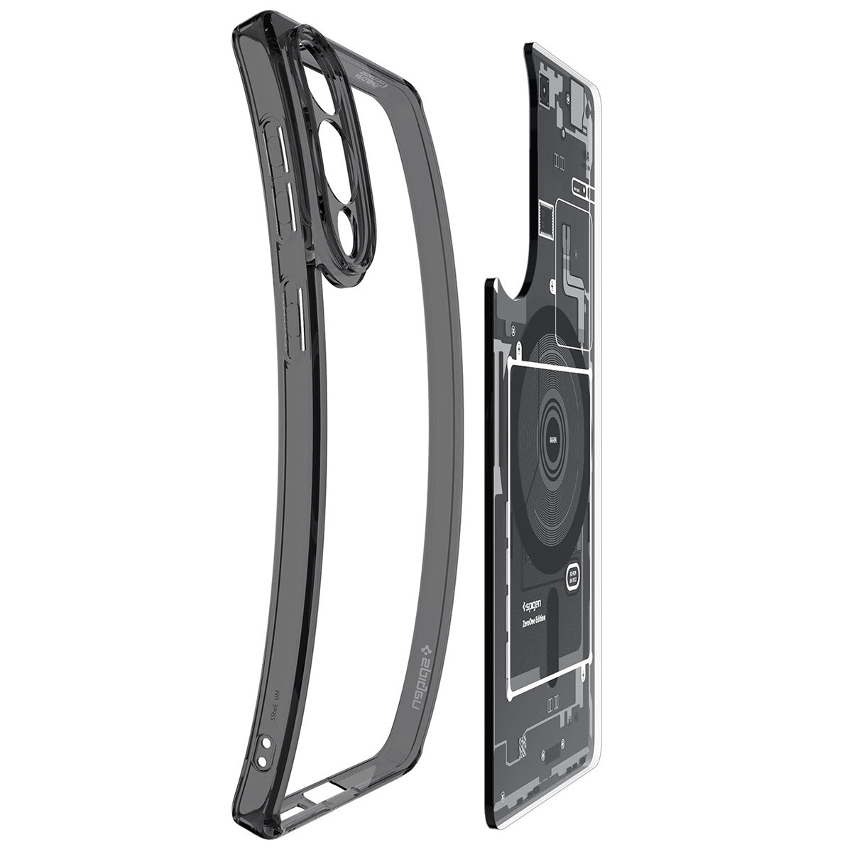 Handyhülle für Galaxy S25 Edge, Spigen Ultra Hybrid Mag mit MagSafe, Rauchfarben-Grau (Zero One)