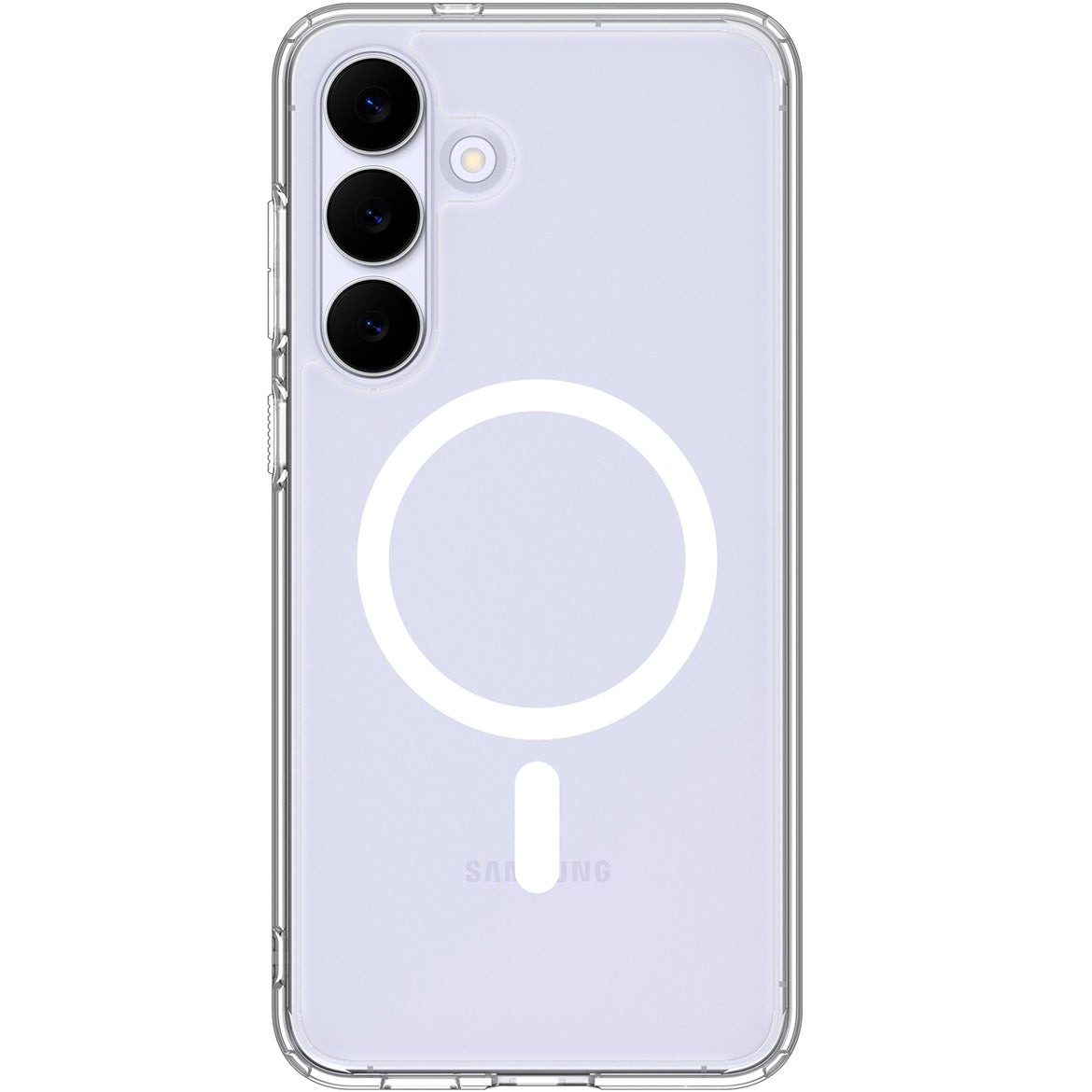 Handyhülle für Galaxy S25 FE, Spigen Ultra Hybrid Mag mit MagSafe, Transparent-Weiß