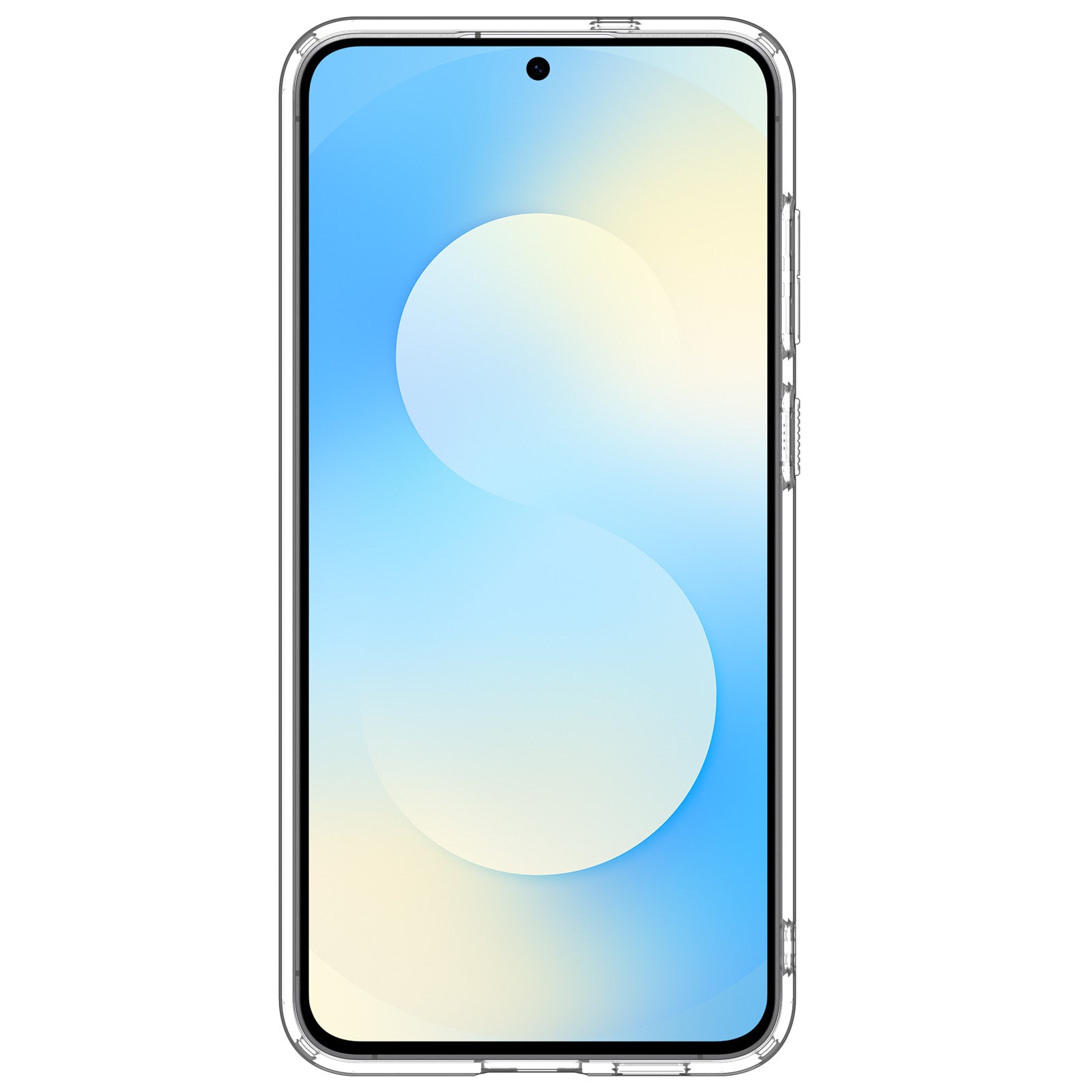 Handyhülle für Galaxy S25 FE, Spigen Ultra Hybrid Mag mit MagSafe, Transparent-Weiß