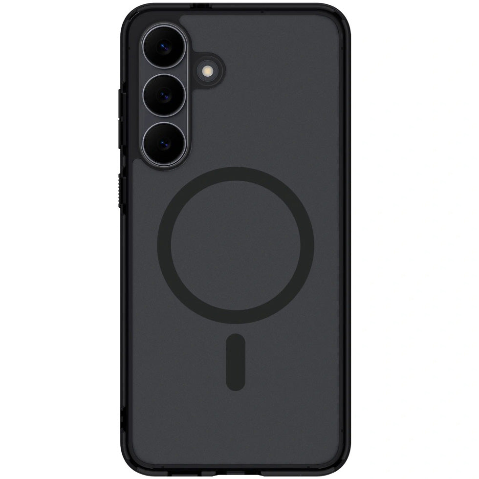 Handyhülle für Galaxy S25 FE, Spigen Ultra Hybrid Mag mit MagSafe, Durchscheinend-Schwarz