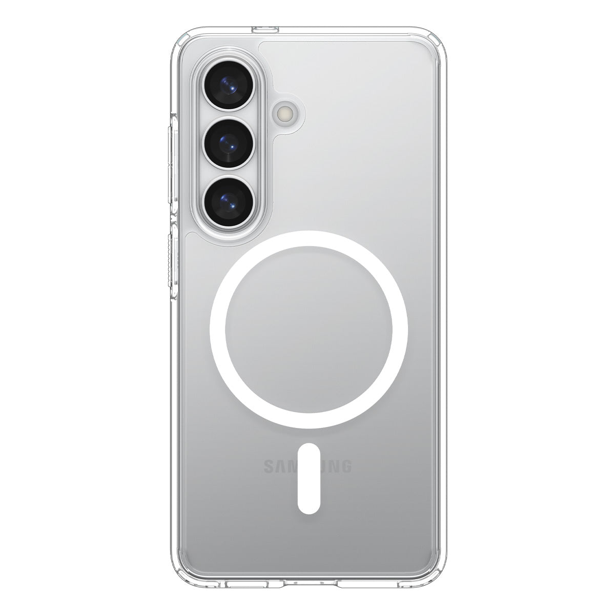 Handyhülle für Galaxy S26, Spigen Ultra Hybrid Mag mit MagSafe, Transparent-Weiß