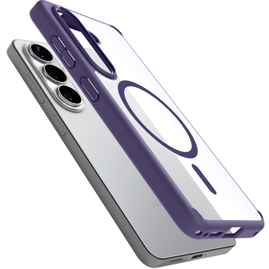 Handyhülle für Galaxy S26, Spigen Ultra Hybrid Mag mit MagSafe, Transparent-Violett