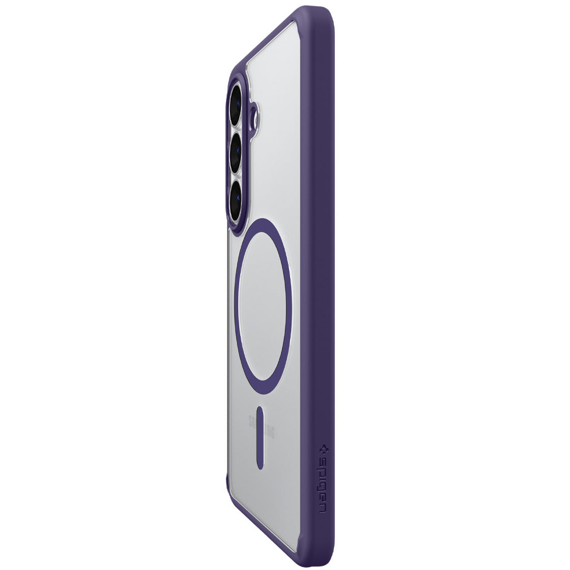 Handyhülle für Galaxy S26, Spigen Ultra Hybrid Mag mit MagSafe, Transparent-Violett