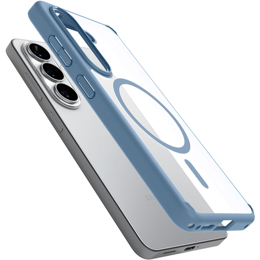 Handyhülle für Galaxy S26, Spigen Ultra Hybrid Mag mit MagSafe, Transparent-Blau