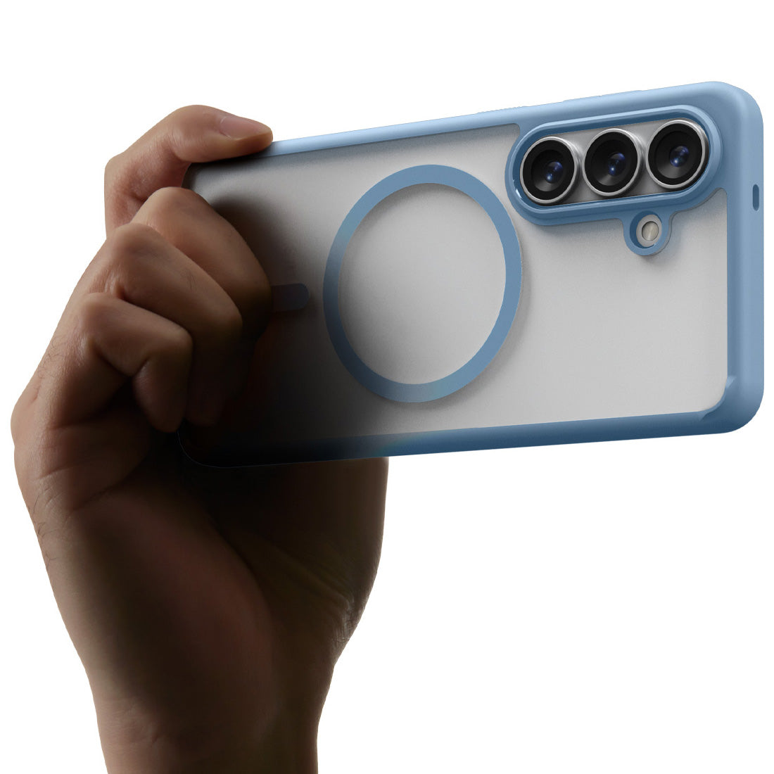 Handyhülle für Galaxy S26, Spigen Ultra Hybrid Mag mit MagSafe, Transparent-Blau