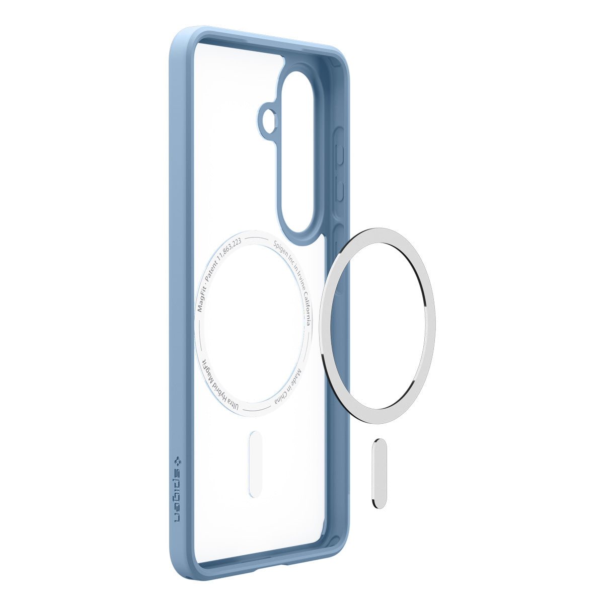 Handyhülle für Galaxy S26, Spigen Ultra Hybrid Mag mit MagSafe, Transparent-Blau