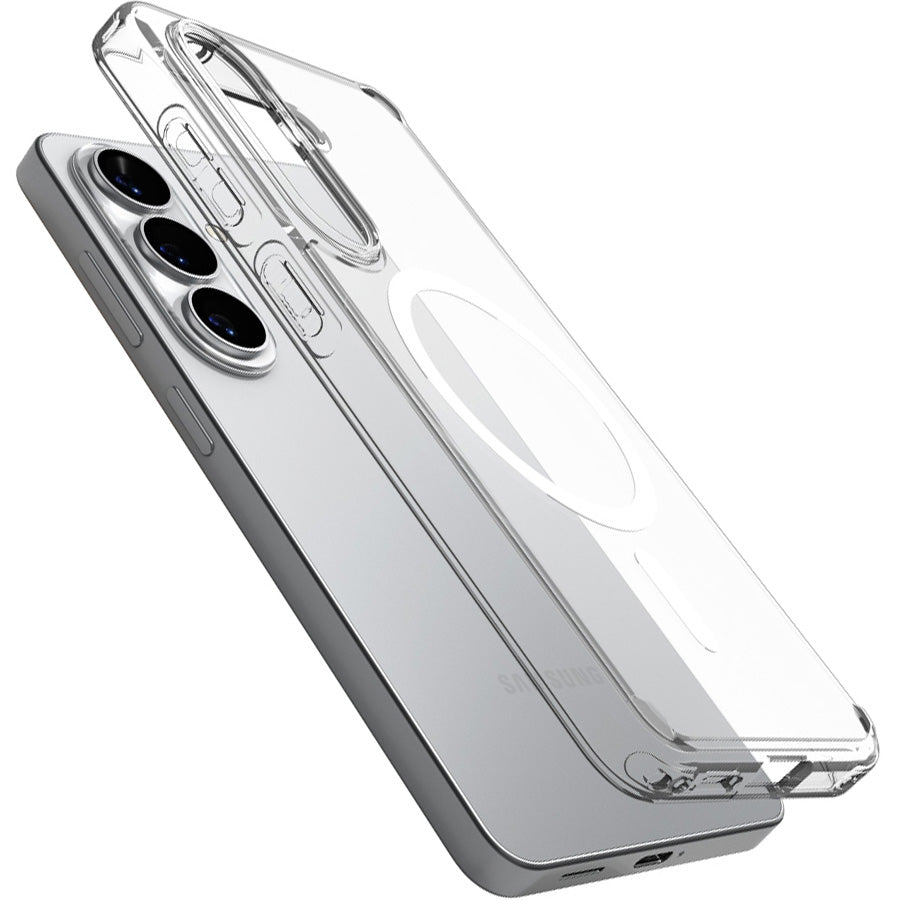 Handyhülle für Galaxy S26 Plus, Spigen Ultra Hybrid Mag mit MagSafe, Transparent-Weiß