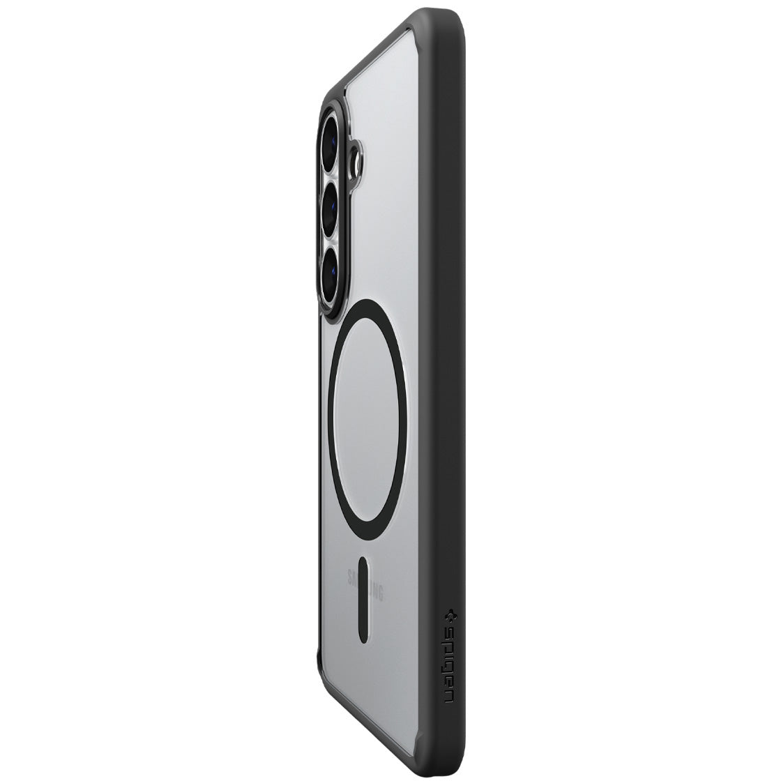 Handyhülle für Galaxy S26 Plus, Spigen Ultra Hybrid Mag mit MagSafe, Transparent-Schwarz