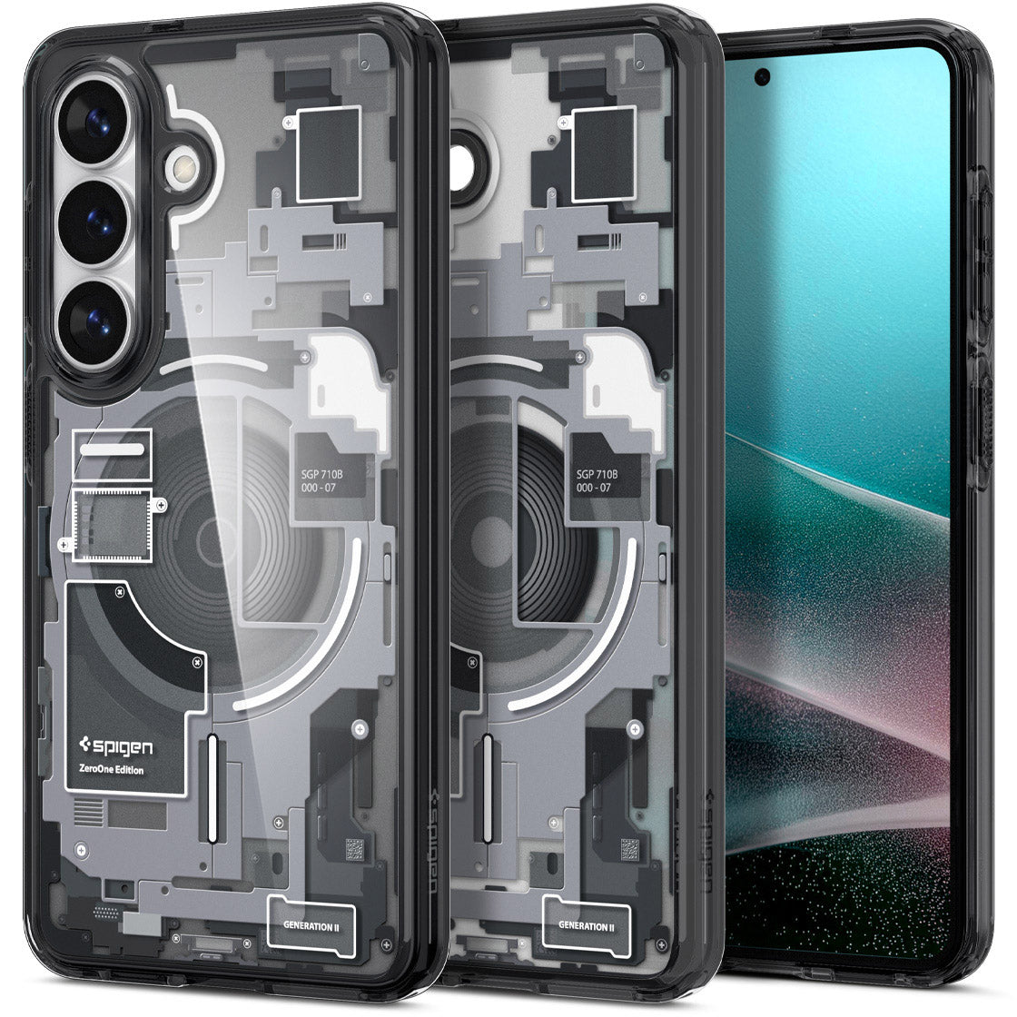 Handyhülle für Galaxy S26 Plus, Spigen Ultra Hybrid Mag mit MagSafe, Rauchfarben-Grau (Zero One)