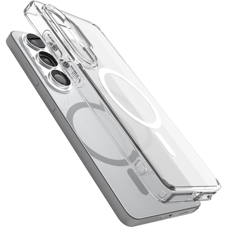 Handyhülle für Galaxy S26 Ultra, Spigen Ultra Hybrid Mag mit MagSafe, Transparent-Weiß