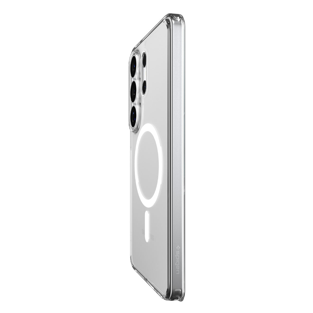 Handyhülle für Galaxy S26 Ultra, Spigen Ultra Hybrid Mag mit MagSafe, Transparent-Weiß