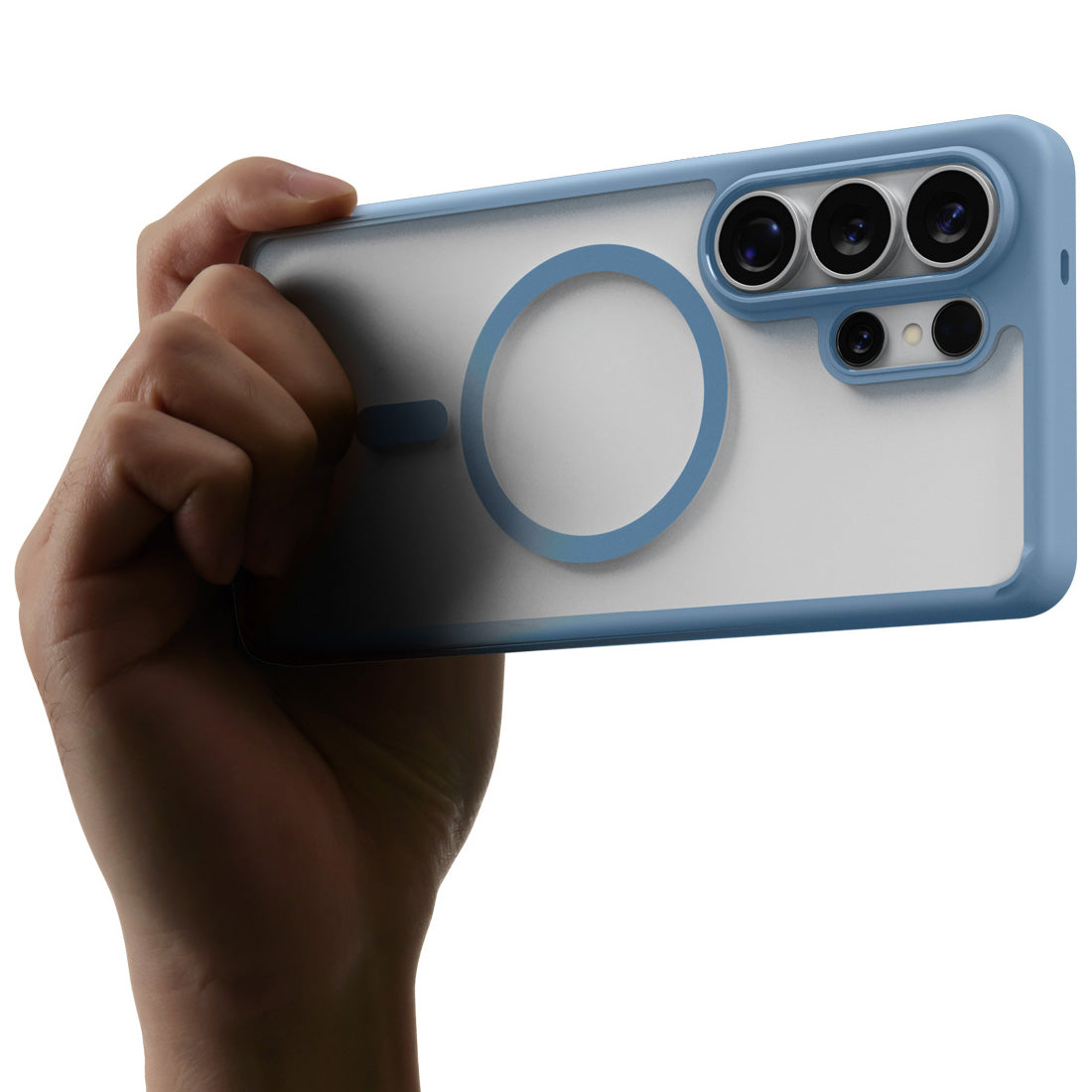 Handyhülle für Galaxy S26 Ultra, Spigen Ultra Hybrid Mag mit MagSafe, Transparent-Blau