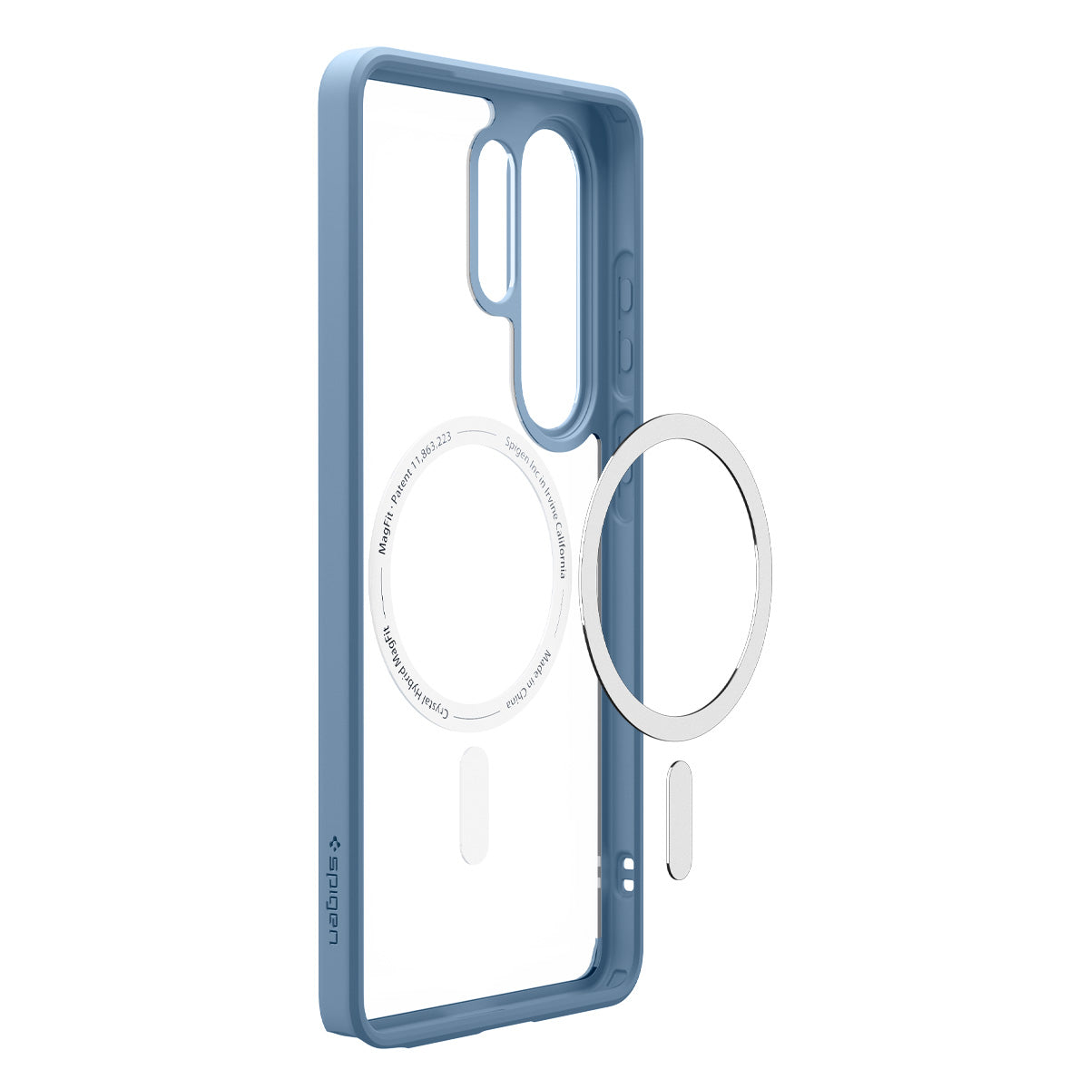 Handyhülle für Galaxy S26 Ultra, Spigen Ultra Hybrid Mag mit MagSafe, Transparent-Blau