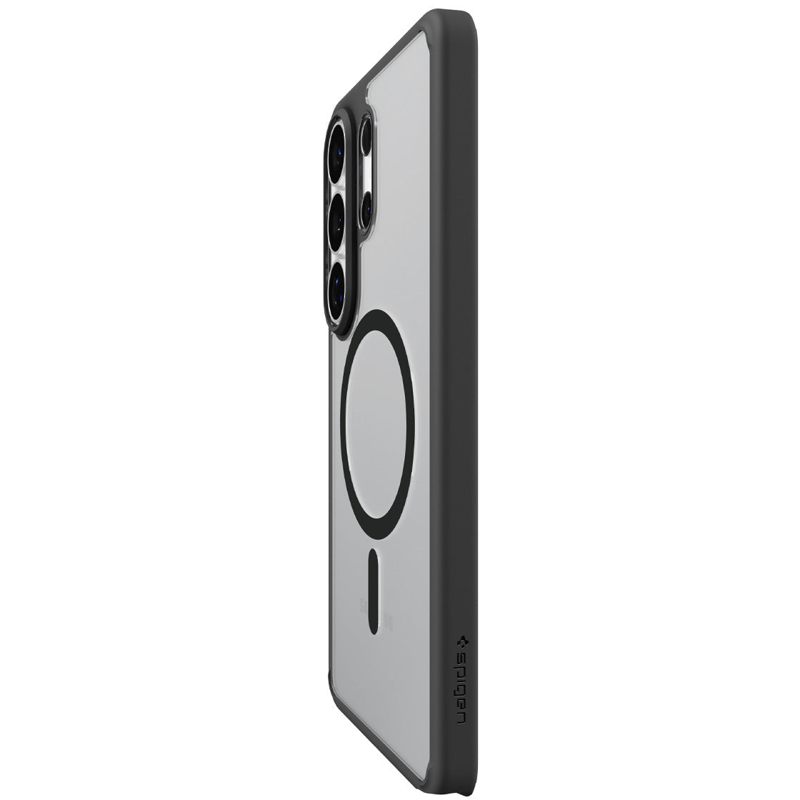 Handyhülle für Galaxy S26 Ultra, Spigen Ultra Hybrid Mag mit MagSafe, Transparent-Schwarz