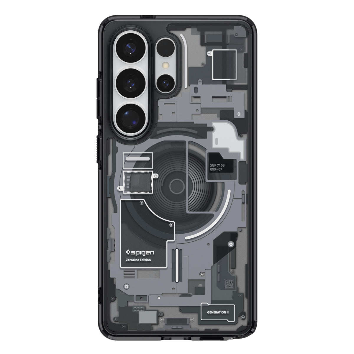 Handyhülle für Galaxy S26 Ultra, Spigen Ultra Hybrid Mag mit MagSafe, Rauchfarben-Grau (Zero One)