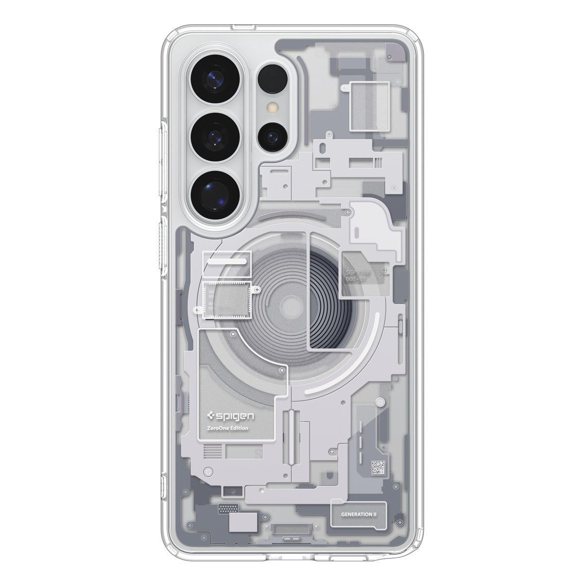 Handyhülle für Galaxy S26 Ultra, Spigen Ultra Hybrid Mag mit MagSafe, Weiß-Grau (Zero One)