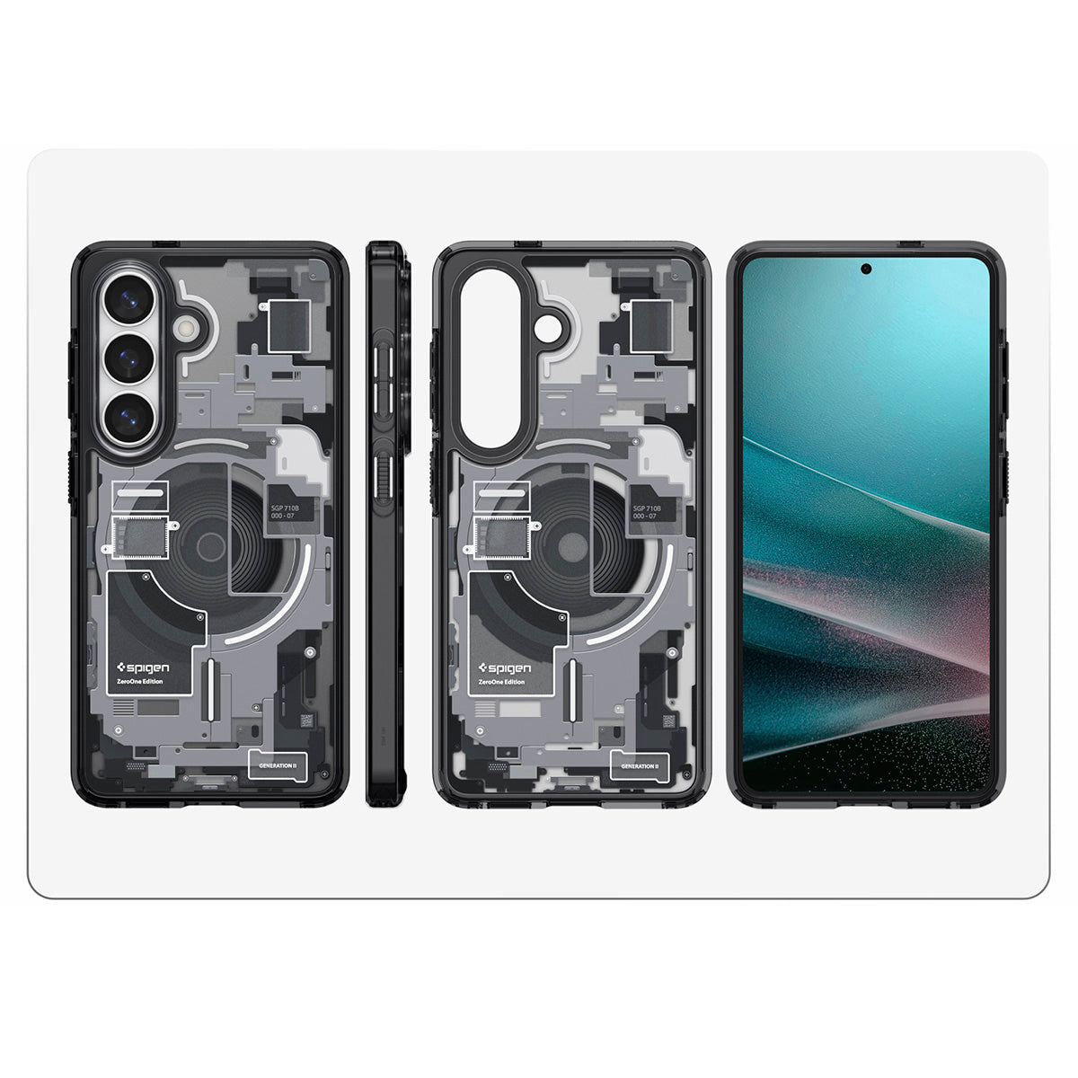 Handyhülle für Galaxy S26, Spigen Ultra Hybrid Mag mit MagSafe, Rauchfarben-Grau (Zero One)