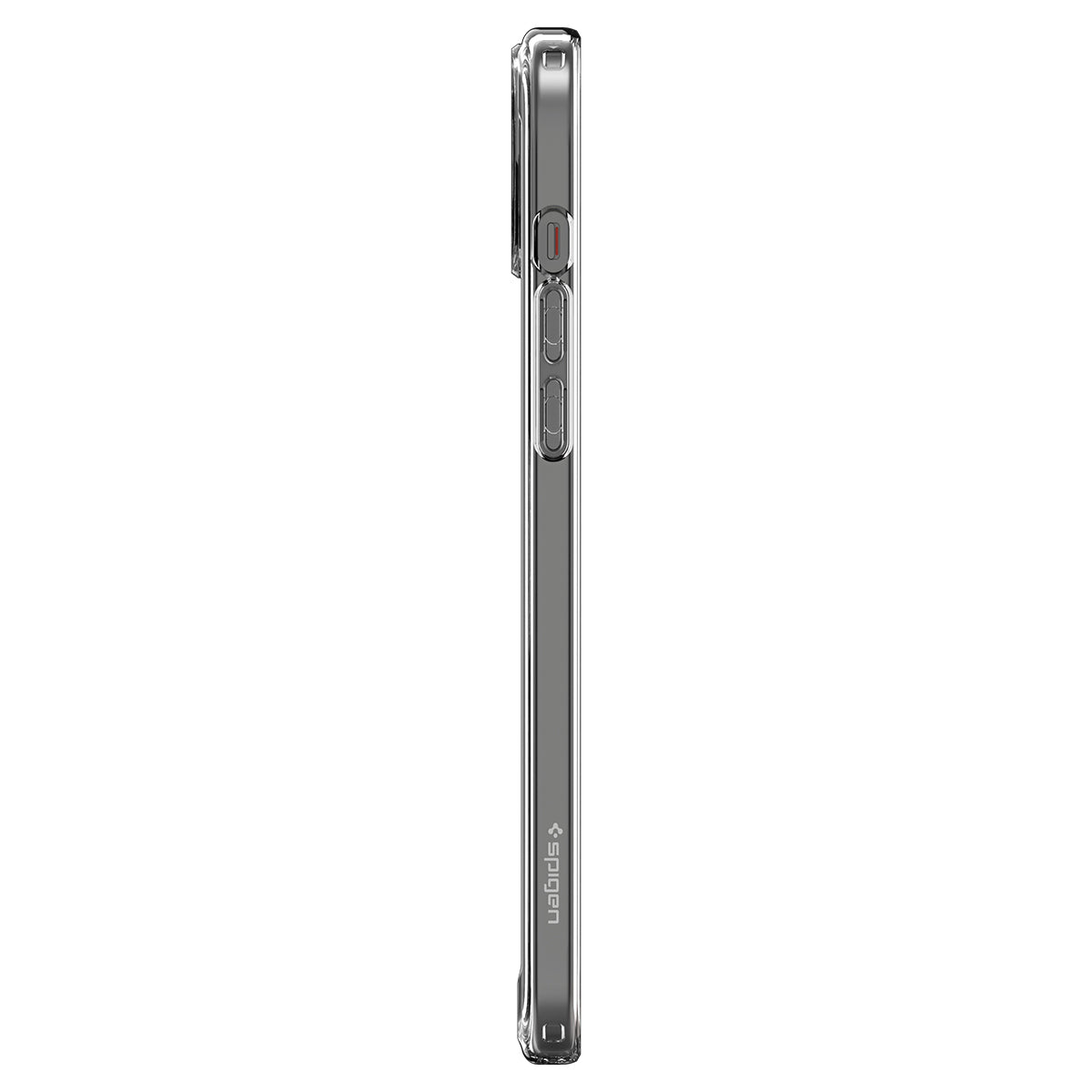Schutzhülle Spigen Ultra Hybrid Mag mit MagSafe für Apple iPhone 15, Transparent-Schwarz-Karbonmuster