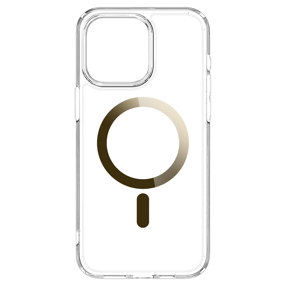 Schutzhülle Spigen Ultra Hybrid Mag mit MagSafe für Apple iPhone 15 Pro Max, Transparent-Golden