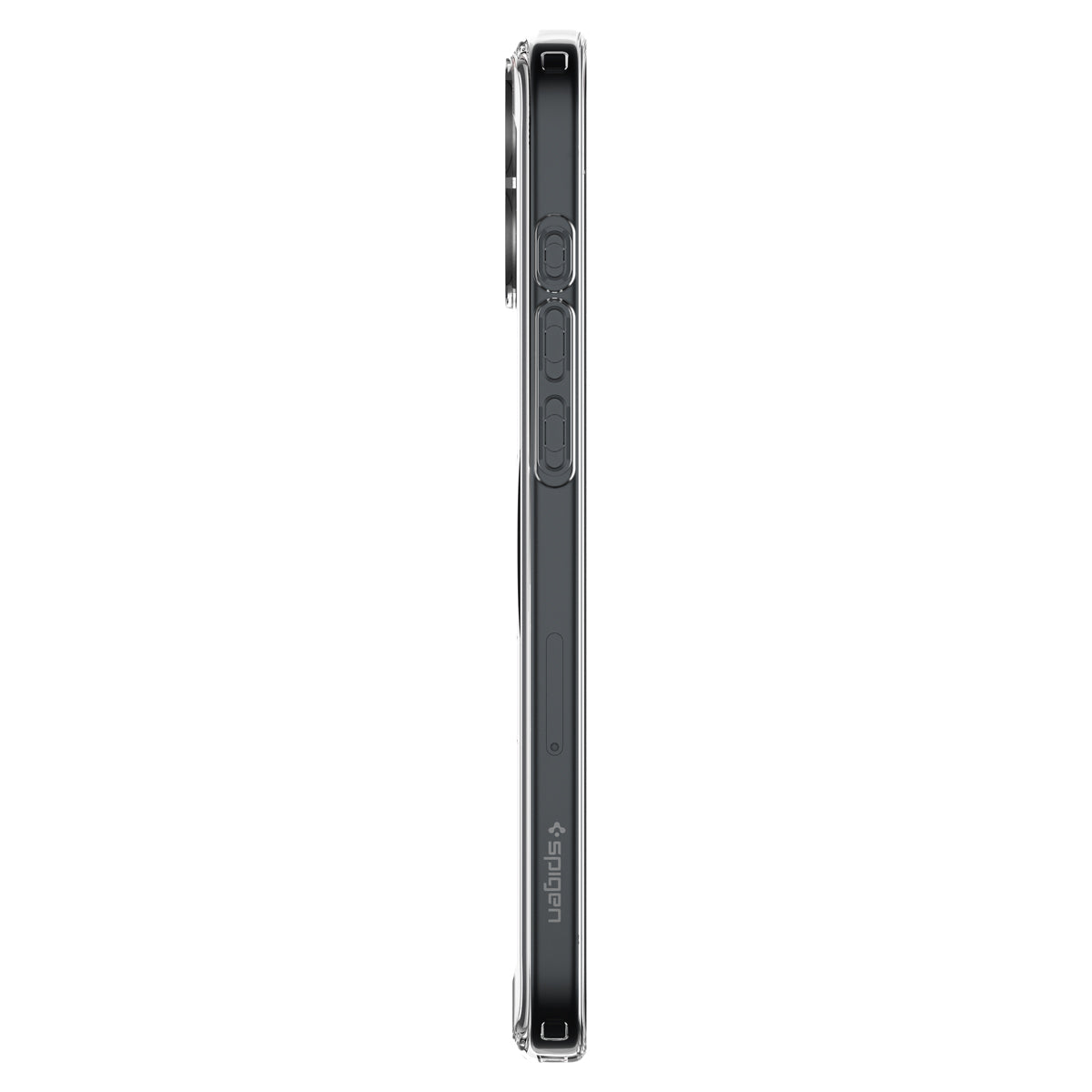 Handyhülle für iPhone 16, Spigen Ultra Hybrid Mag mit MagSafe, Transparent-Weiß