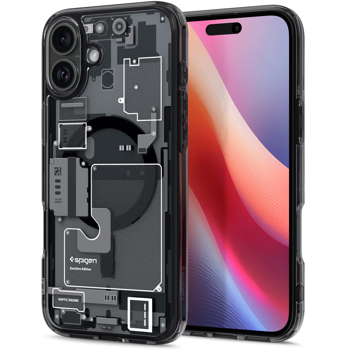 Handyhülle für iPhone 16, Spigen Ultra Hybrid Mag mit MagSafe, Rauchfarben-Grau (Zero One)