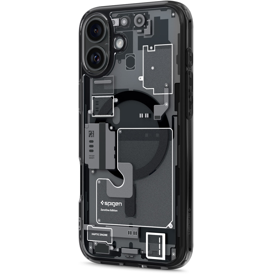 Handyhülle für iPhone 16, Spigen Ultra Hybrid Mag mit MagSafe, Rauchfarben-Grau (Zero One)