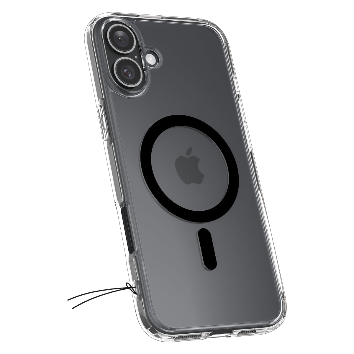 Handyhülle für iPhone 16 Plus, Spigen Ultra Hybrid Mag mit MagSafe, Transparent-Schwarz