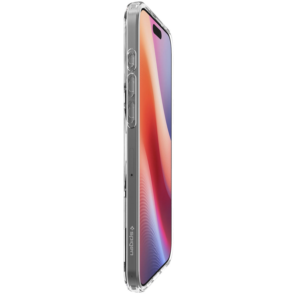 Handyhülle für iPhone 16 Pro, Spigen Ultra Hybrid Mag mit MagSafe, Transparent-Golden