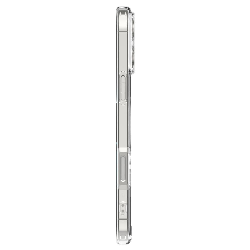 Handyhülle für iPhone 16 Pro, Spigen Ultra Hybrid Mag mit MagSafe, Transparent-Gemustert (Neo One)