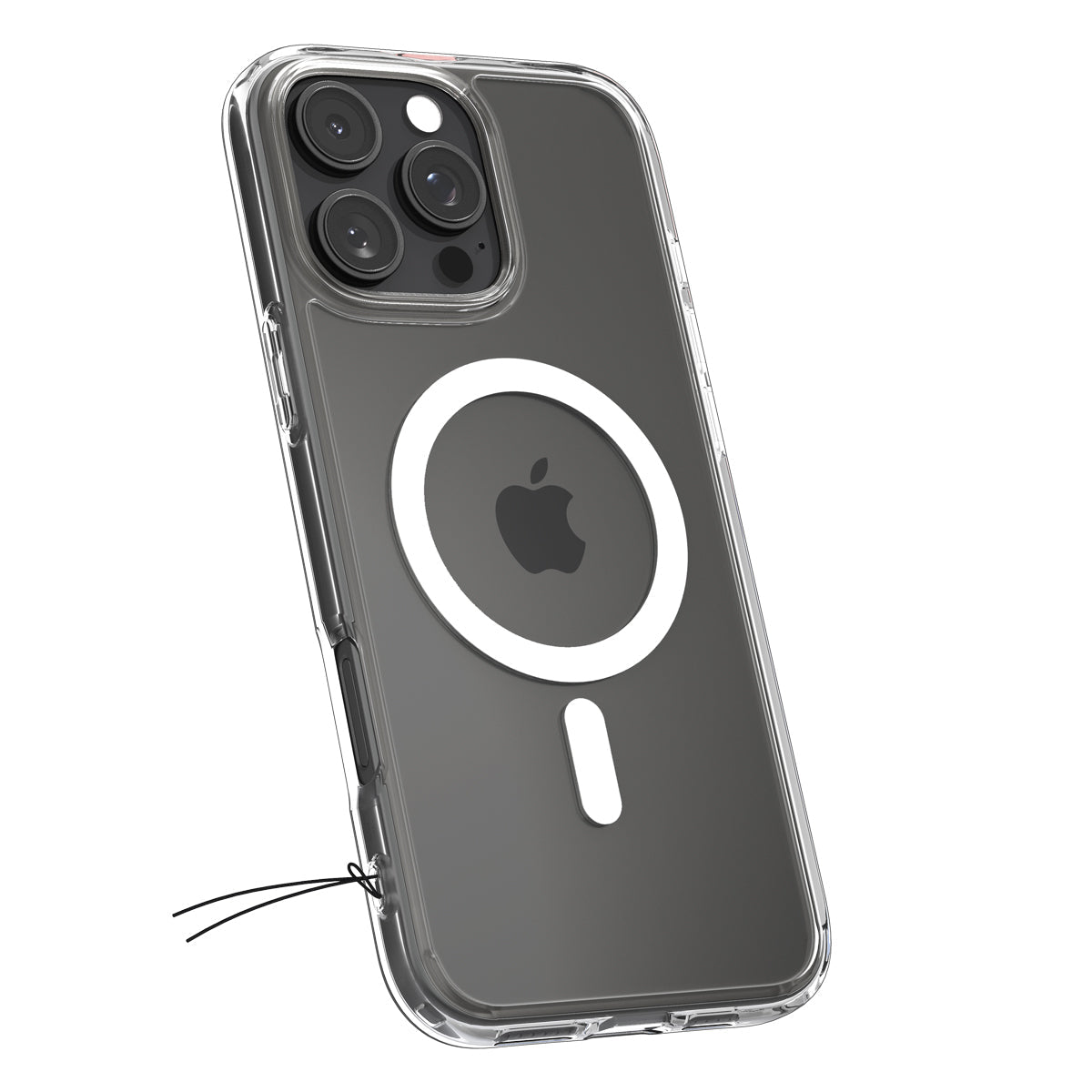 Handyhülle für iPhone 16 Pro, Spigen Ultra Hybrid Mag mit MagSafe, Transparent-Weiß