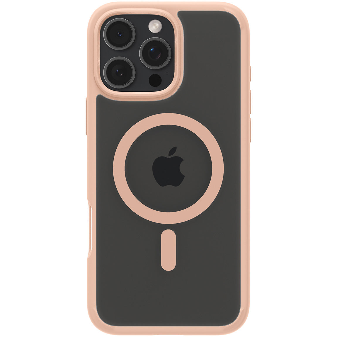 Handyhülle für iPhone 16 Pro Max, Spigen Ultra Hybrid Mag mit MagSafe, Transparent-Rosa