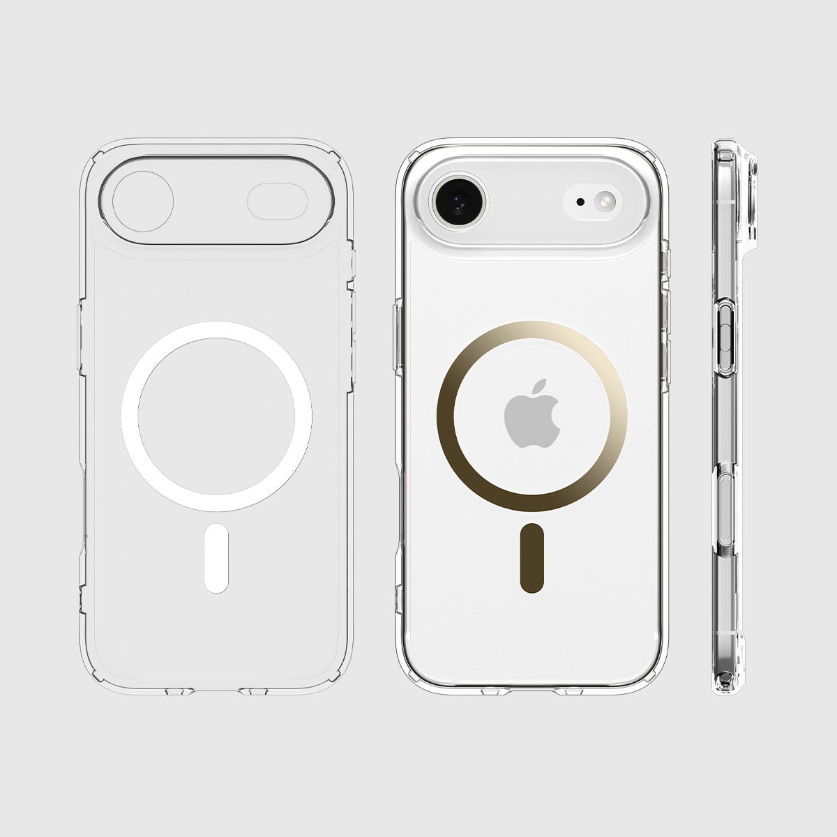 Handyhülle für iPhone Air, Spigen Ultra Hybrid Mag mit MagSafe, Transparent-Golden