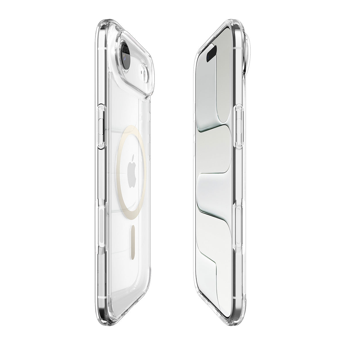 Handyhülle für iPhone Air, Spigen Ultra Hybrid Mag mit MagSafe, Transparent-Golden