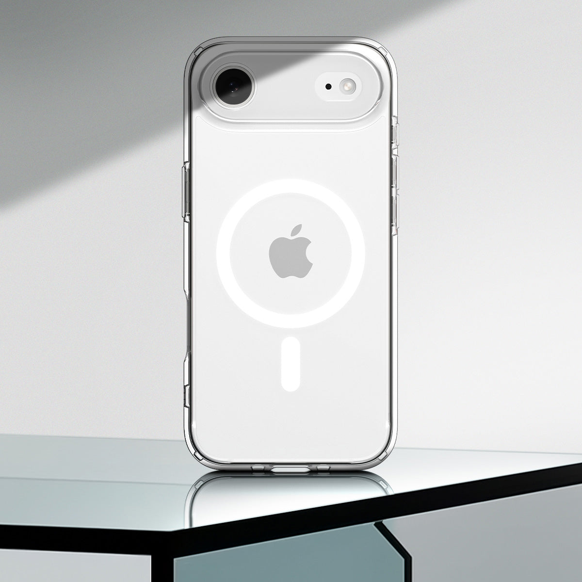 Handyhülle für iPhone Air, Spigen Ultra Hybrid Mag mit MagSafe, Transparent-Weiß