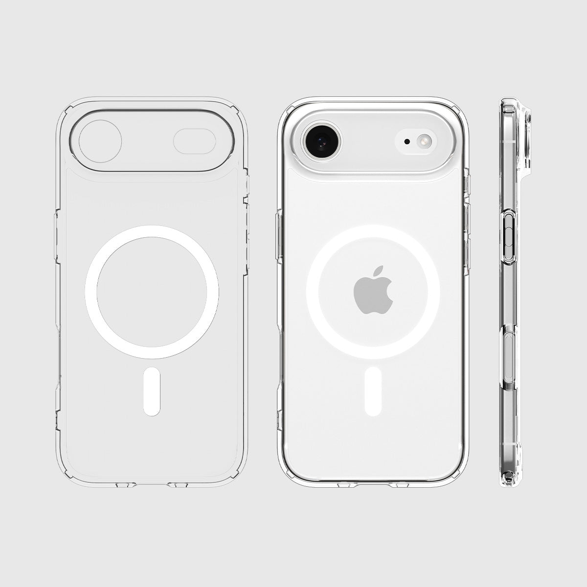 Handyhülle für iPhone Air, Spigen Ultra Hybrid Mag mit MagSafe, Transparent-Weiß