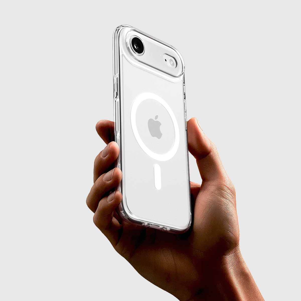 Handyhülle für iPhone Air, Spigen Ultra Hybrid Mag mit MagSafe, Transparent-Weiß