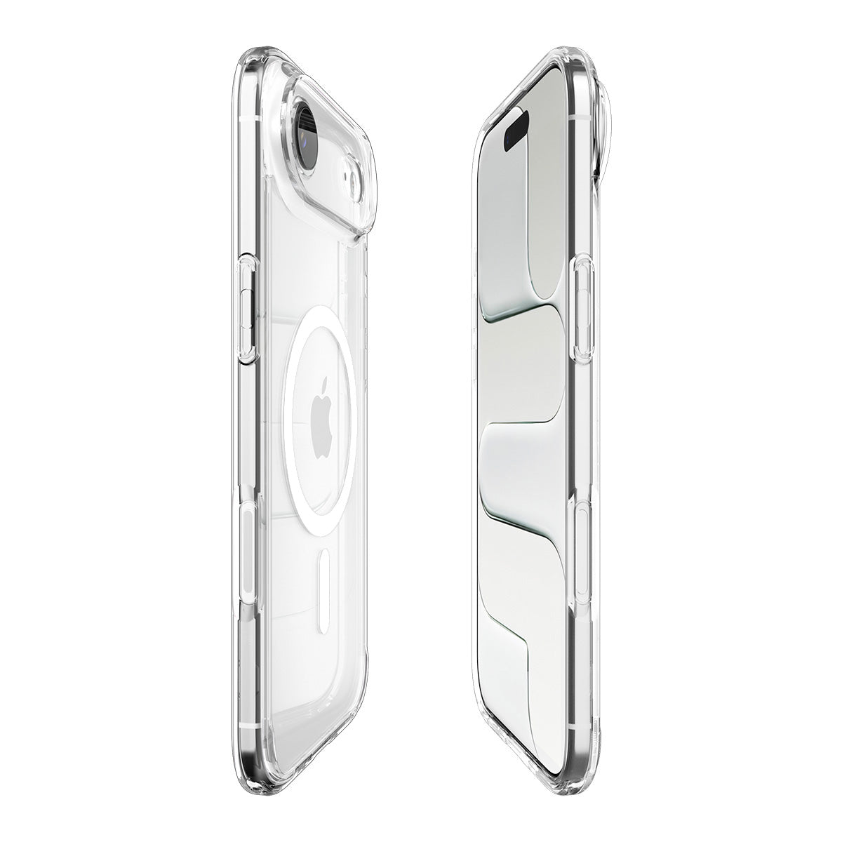Handyhülle für iPhone Air, Spigen Ultra Hybrid Mag mit MagSafe, Transparent-Weiß