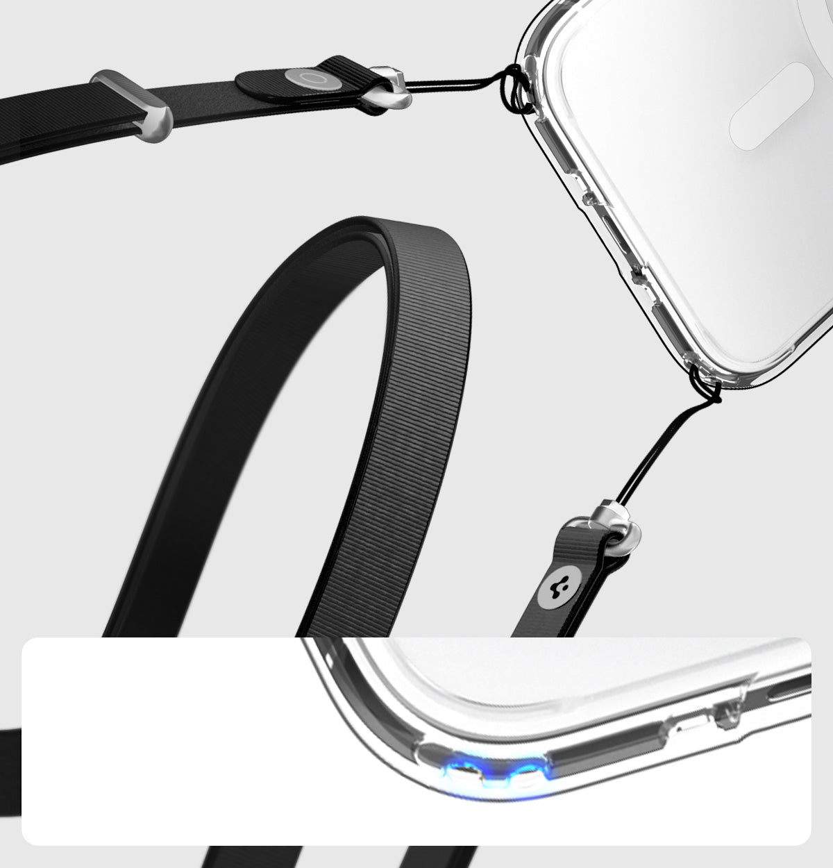 Handyhülle für iPhone Air, Spigen Ultra Hybrid Mag mit MagSafe, Transparent-Weiß