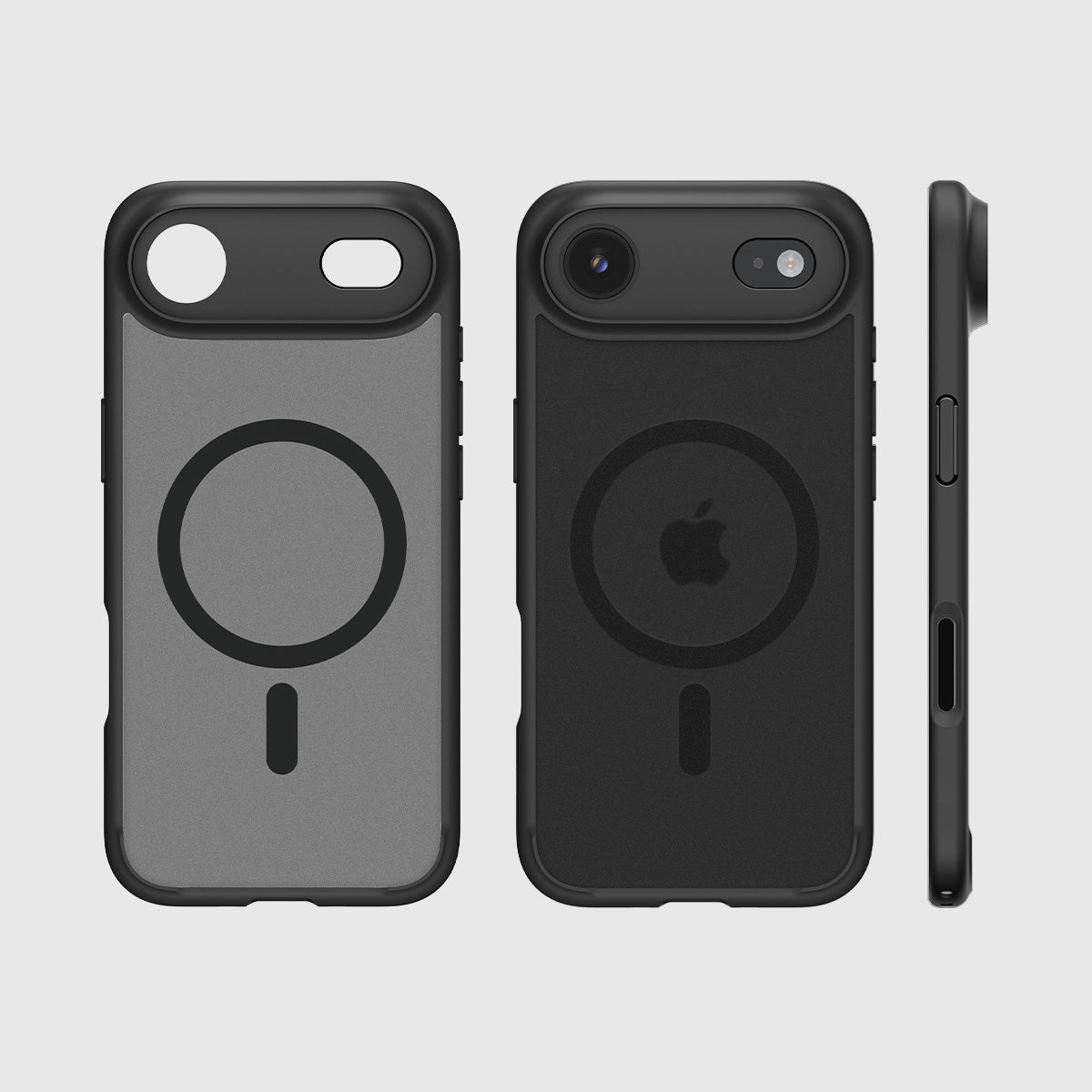 Handyhülle für iPhone Air, Spigen Ultra Hybrid Mag mit MagSafe, Durchscheinend-Schwarz