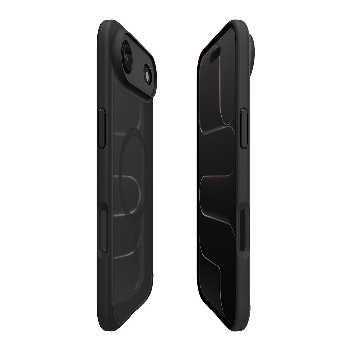 Handyhülle für iPhone Air, Spigen Ultra Hybrid Mag mit MagSafe, Durchscheinend-Schwarz