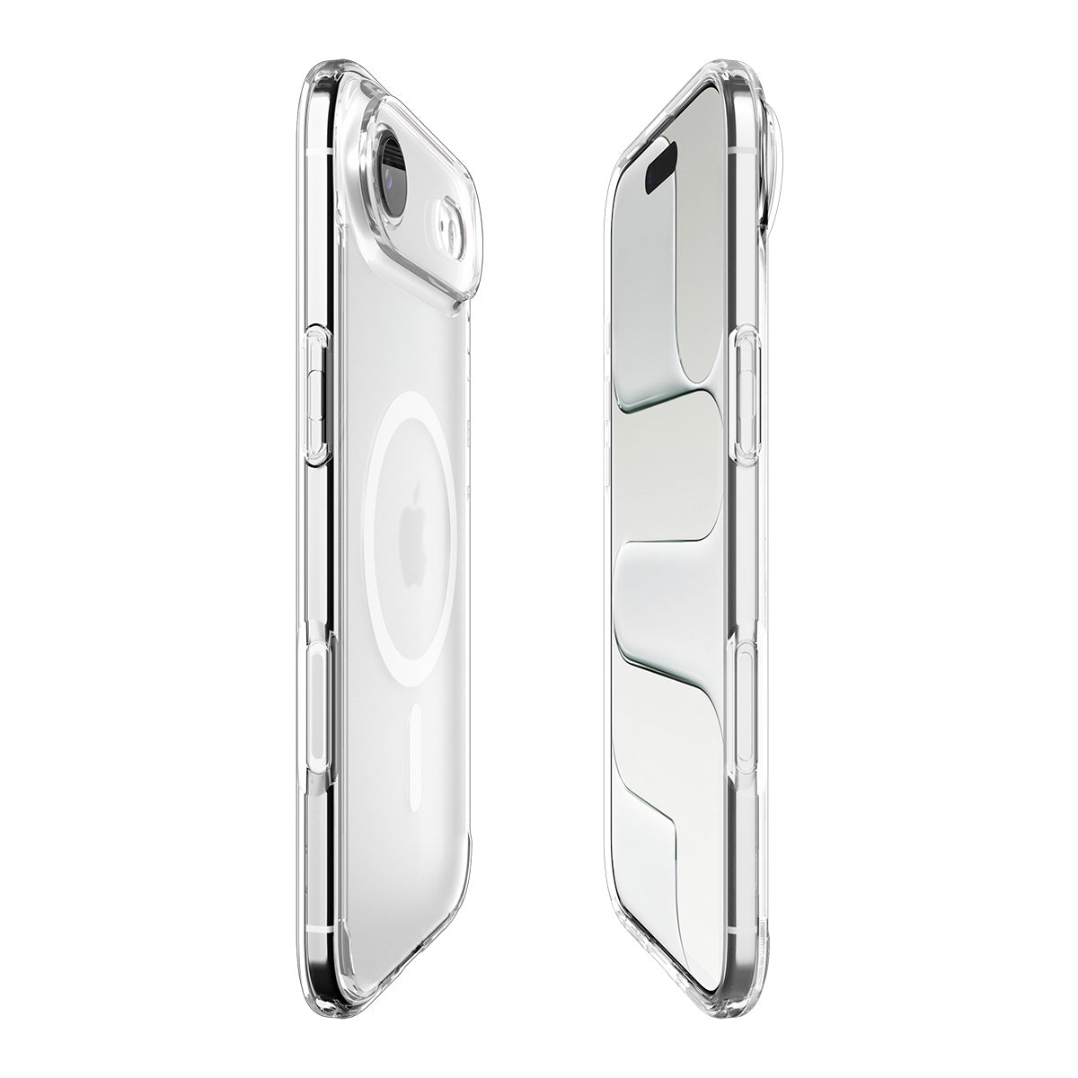 Handyhülle für iPhone Air, Spigen Ultra Hybrid Mag mit MagSafe, Durchscheinend-Weiß