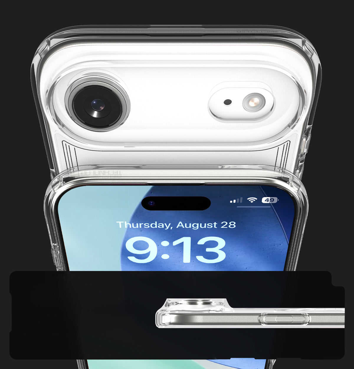 Handyhülle für iPhone Air, Spigen Ultra Hybrid Mag mit MagSafe, Transparent-Gemustert (Neo One)