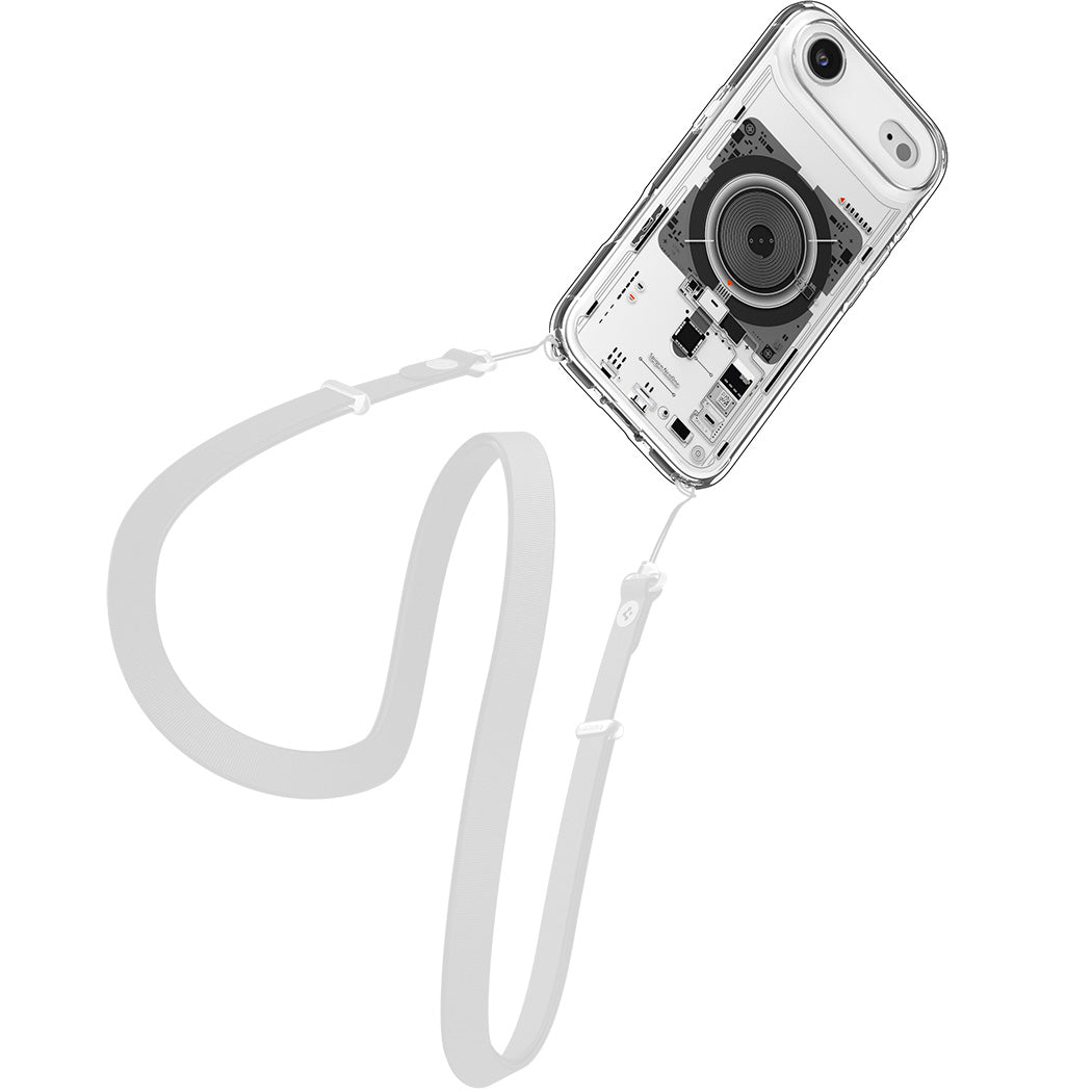 Handyhülle für iPhone Air, Spigen Ultra Hybrid Mag mit MagSafe, Transparent-Gemustert (Neo One)
