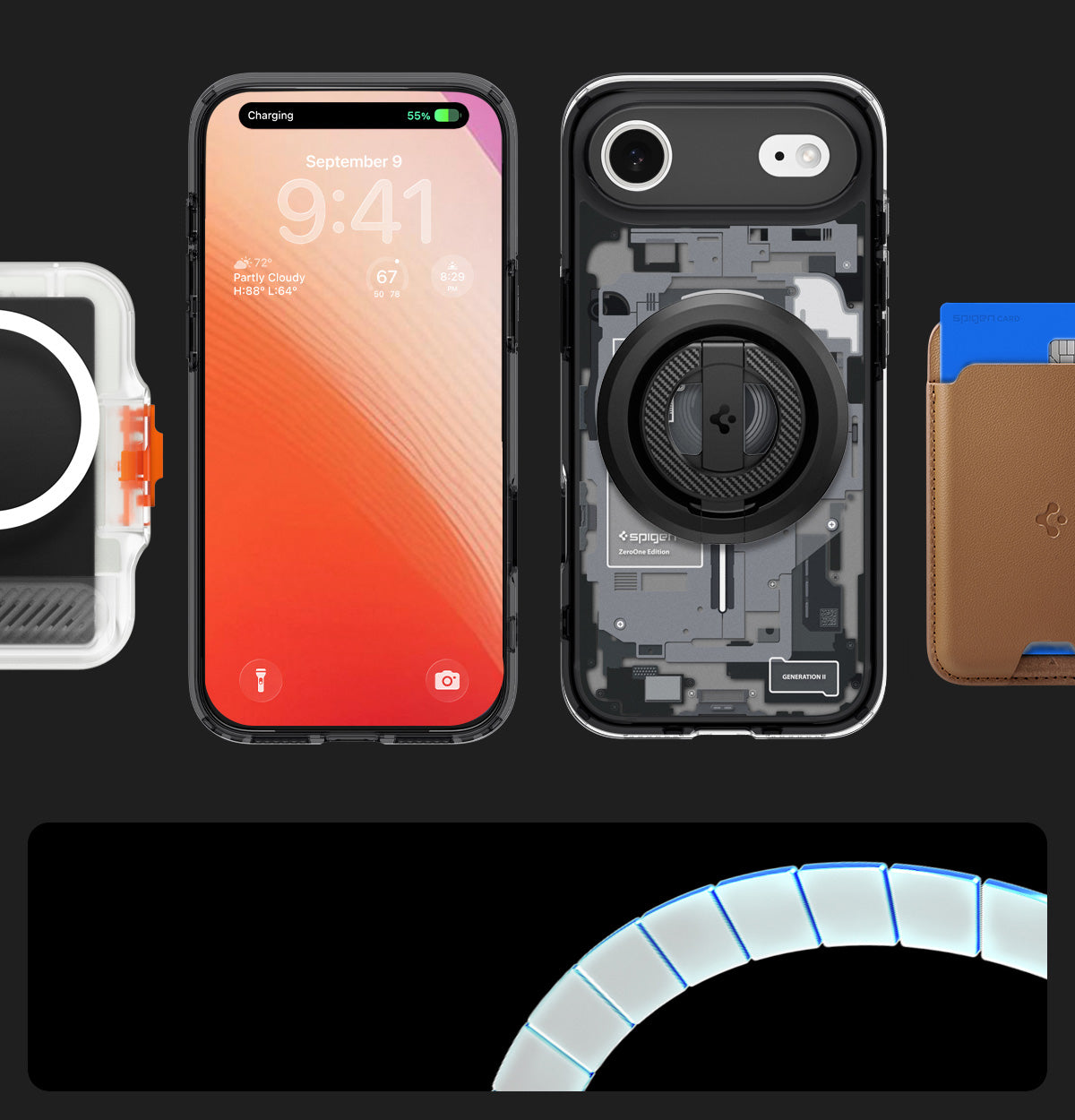 Handyhülle für iPhone Air, Spigen Ultra Hybrid Mag mit MagSafe, Rauchfarben-Grau (Zero One)
