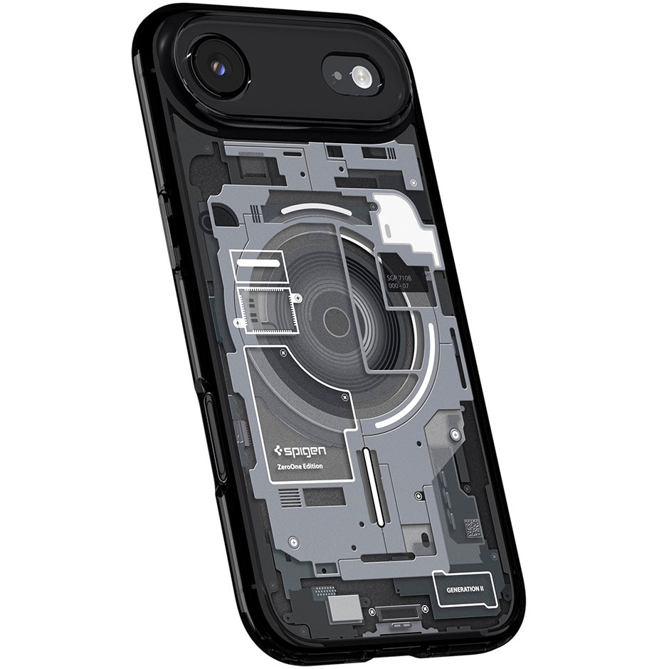 Handyhülle für iPhone Air, Spigen Ultra Hybrid Mag mit MagSafe, Rauchfarben-Grau (Zero One)