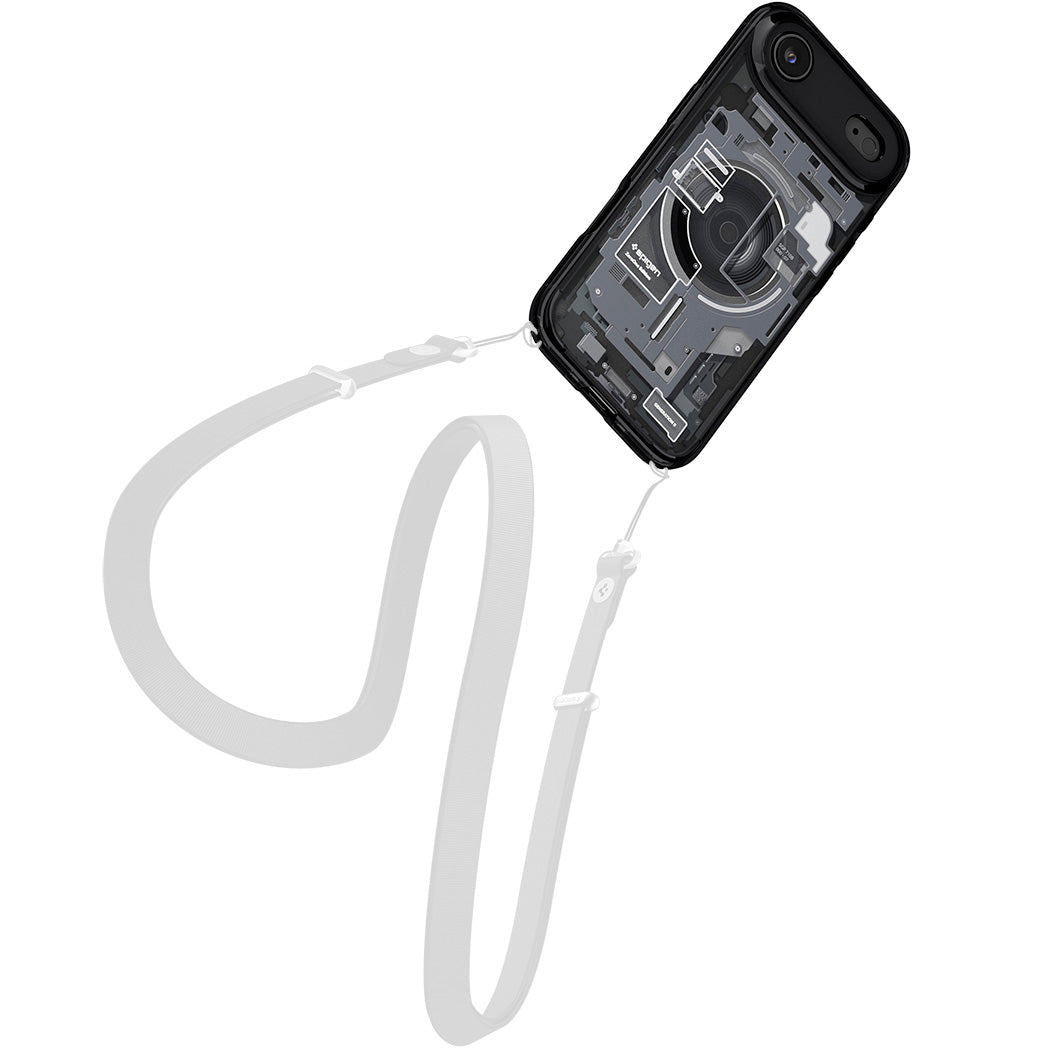 Handyhülle für iPhone Air, Spigen Ultra Hybrid Mag mit MagSafe, Rauchfarben-Grau (Zero One)